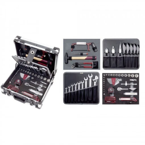 Kraftwerk B143 Basic Allround-Alu-Gereedschapkoffer 102 Delig
