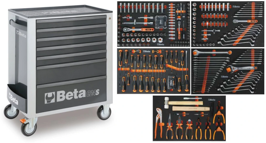 Beta Gevulde Gereedschapswagen 2400S G7/E-M - 309 Delig 3 Beta Gevulde Gereedschapswagen 2400S G7/E-M - 309 Delig