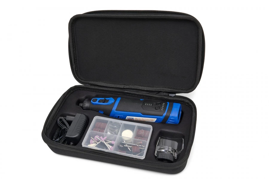 HBM 8 Volt Multifunctionele Hobbymachine Op Accu Met 42 Accessoires 9 HBM 8 Volt Multifunctionele Hobbymachine Op Accu Met 42 Accessoires - Afbeelding 7
