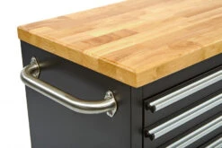 HBM Verrijdbare Gereedschapswagen Met Houten Werkblad - 122 Cm - Zwart -Kwaliteitswinkel Voor Thuishulpmiddelen hbm 005 56.jpg 1200x600 fc834ebc88