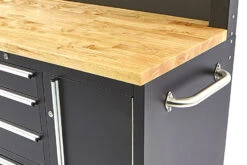 HBM Gereedschapswagen Met Kastenwand, Houten Werkblad, 122 Cm, Zwart -Kwaliteitswinkel Voor Thuishulpmiddelen hbm 009 101.jpg 1200x600 11687ebc88