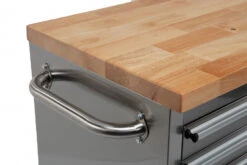 HBM Gereedschapswagen Met Houten Werkblad - 122 Cm - RVS -Kwaliteitswinkel Voor Thuishulpmiddelen hbm 014 21.jpg 1200x600 78315ebc88