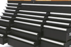 HBM Verrijdbare Gereedschapswagen Met Houten Werkblad - 146 Cm - Zwart -Kwaliteitswinkel Voor Thuishulpmiddelen hbm 015 38.jpg 1200x600 b588bebc88