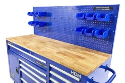 HBM Gereedschapswagen Met Achterwand, Houten Werkblad, 158 Cm, Blauw 23 HBM Gereedschapswagen Met Achterwand, Houten Werkblad, 158 Cm, Blauw -Kwaliteitswinkel Voor Thuishulpmiddelen hbm 020 103.jpg 1200x600 a4627ebc88