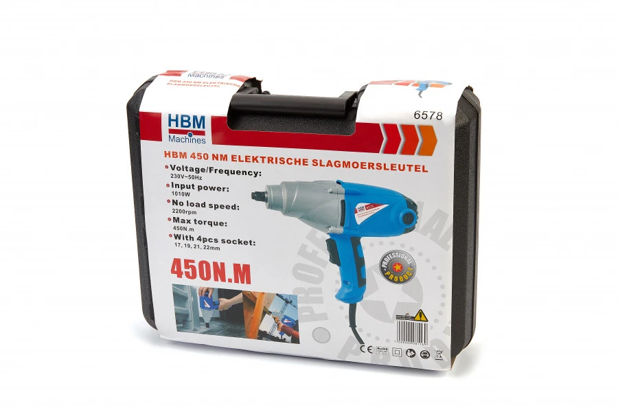 HBM 450 Nm Elektrische Slagmoersleutel 8 HBM 450 Nm Elektrische Slagmoersleutel - Afbeelding 6