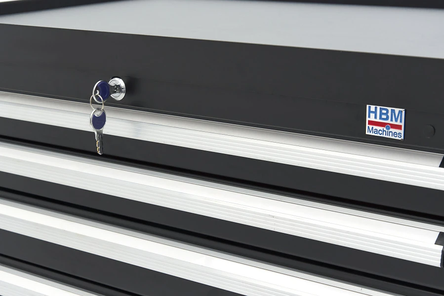 HBM 8 Laden Profi Gereedschapskast 88 X 58 X 100 Cm Zwart 18 HBM 8 Laden Profi Gereedschapskast 88 X 58 X 100 Cm Zwart - Afbeelding 16