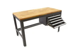 HBM 156 Cm Professionele Werkbank Met 5 Laden En Houten Werkblad Zwart -Kwaliteitswinkel Voor Thuishulpmiddelen hbm 110 88.jpg 1200x600 e921aebc88