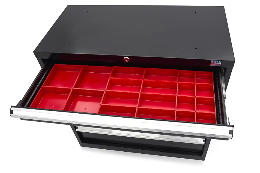 HBM 6 Laden Profi Gereedschapskast 90 X 45 X 90 Cm Zwart 9 HBM 6 Laden Profi Gereedschapskast 90 X 45 X 90 Cm Zwart - Afbeelding 7