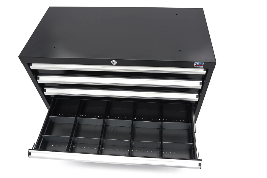 HBM 6 Laden Profi Gereedschapskast 90 X 45 X 90 Cm Zwart 12 HBM 6 Laden Profi Gereedschapskast 90 X 45 X 90 Cm Zwart - Afbeelding 10