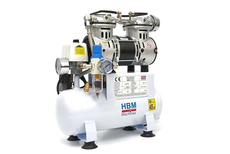 HBM Low Noise Compressor 6 Liter, Model 2 3 HBM Low Noise Compressor 6 Liter, Model 2