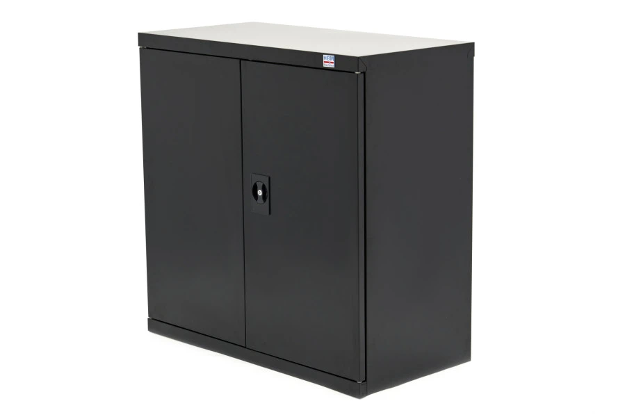 HBM Profi Gereedschapskast 90 X 45 X 90 Cm. Met 3 Planken Zwart 3 HBM Profi Gereedschapskast 90 X 45 X 90 Cm. Met 3 Planken Zwart