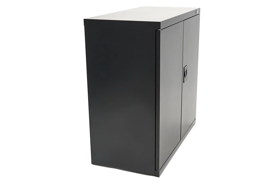 HBM Profi Gereedschapskast 90 X 45 X 90 Cm. Met 3 Planken Zwart 5 HBM Profi Gereedschapskast 90 X 45 X 90 Cm. Met 3 Planken Zwart - Afbeelding 3