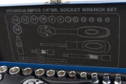 Hyundai 20 Delige 1/4" Dopsleutel Set CrV 8 Hyundai 20 Delige 1/4" Dopsleutel Set CrV -Kwaliteitswinkel Voor Thuishulpmiddelen hbm 444 1.jpg 1200x600 f5eb7ebc88