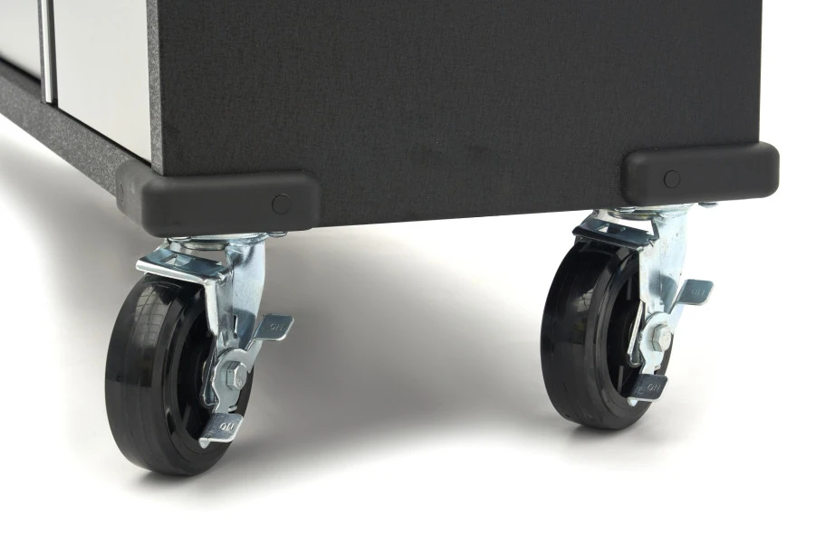 HBM Gereedschapswagen Met Houten Werkblad - 168 Cm - Grijs 18 HBM Gereedschapswagen Met Houten Werkblad - 168 Cm - Grijs - Afbeelding 16